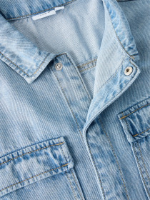 NAME IT Denim Skjorte Joy Boxy Light Blue Denim